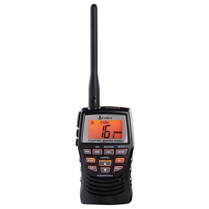 Cobra HH150 Floating Handheld VHF Marine Radio