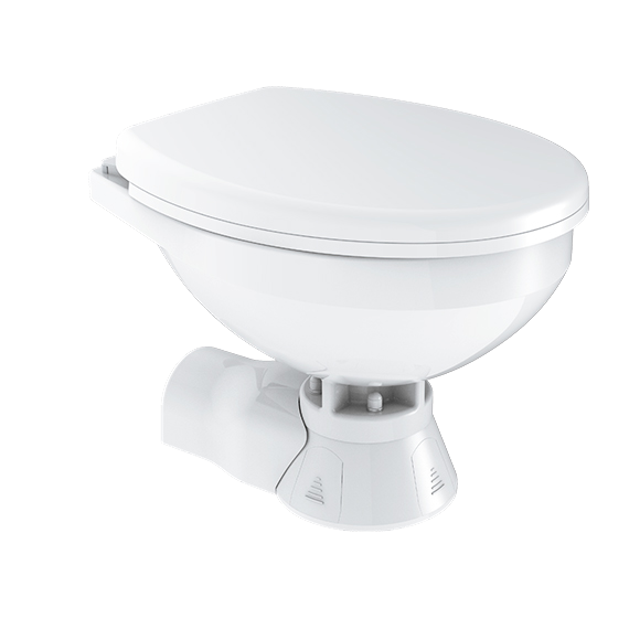 SEAFLO Quiet Flush Sea Water Electric Marine Toilet