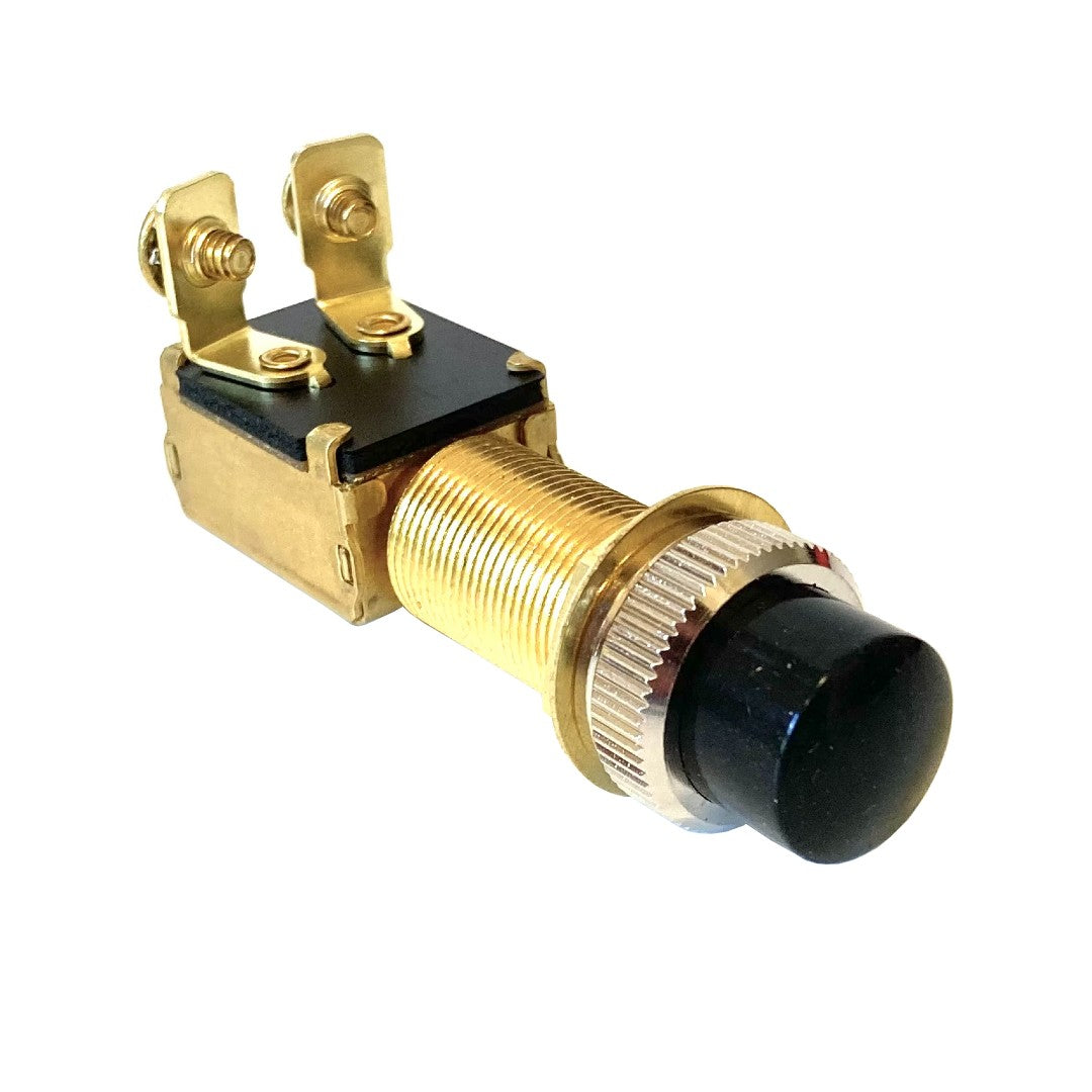 Waterproof Brass Push Button Starter Switch - 12 Volt - 20 Amp