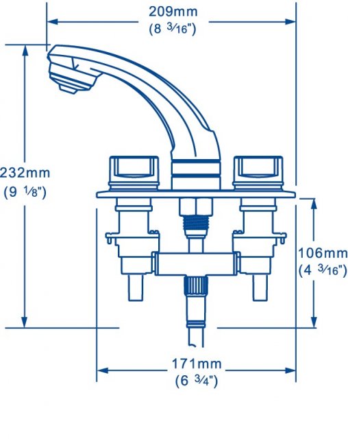 Whale Elegance RT2500 Shower Mixer Tap With Bracket
