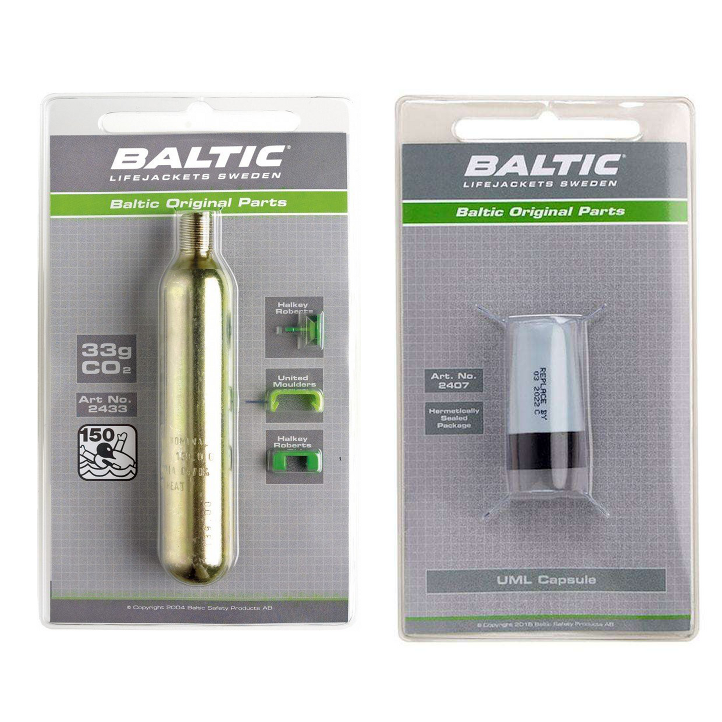 Baltic Kit 3 Automatic Pro Sensor Elite Life Jacket Re-Arming Kit - 33g