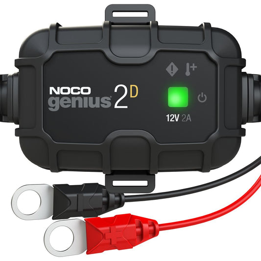 Noco Genius 2D With Direct Mount Portable Battery Charger - 2A