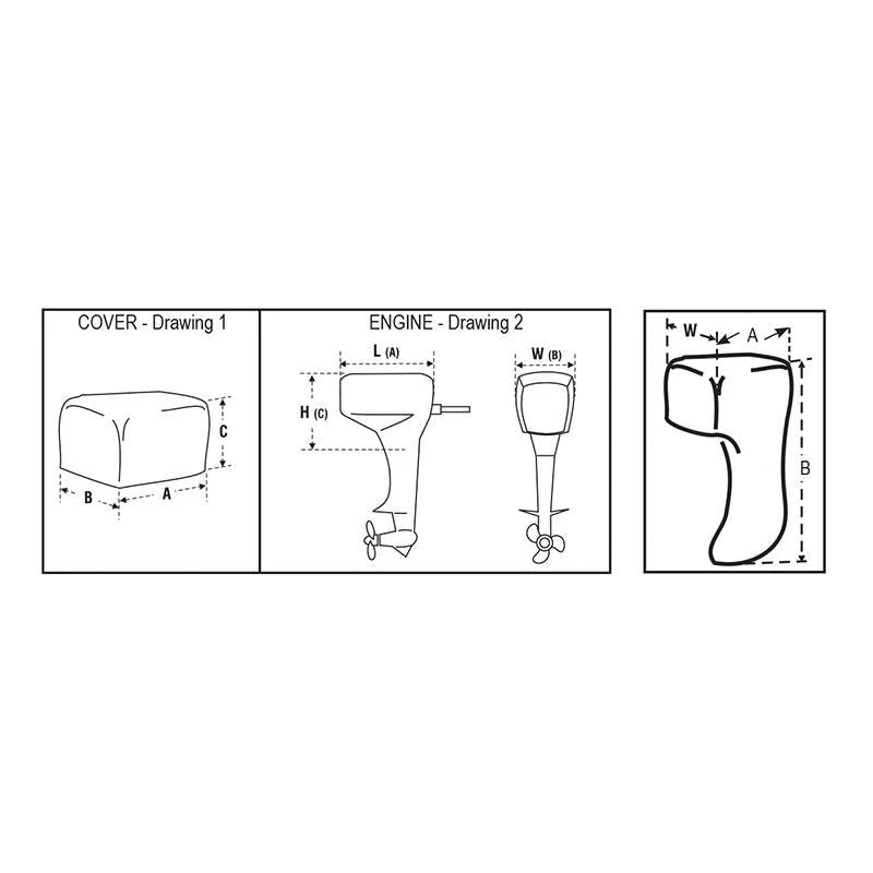 Lalizas SeaCover Outboard Motor Engine Cover