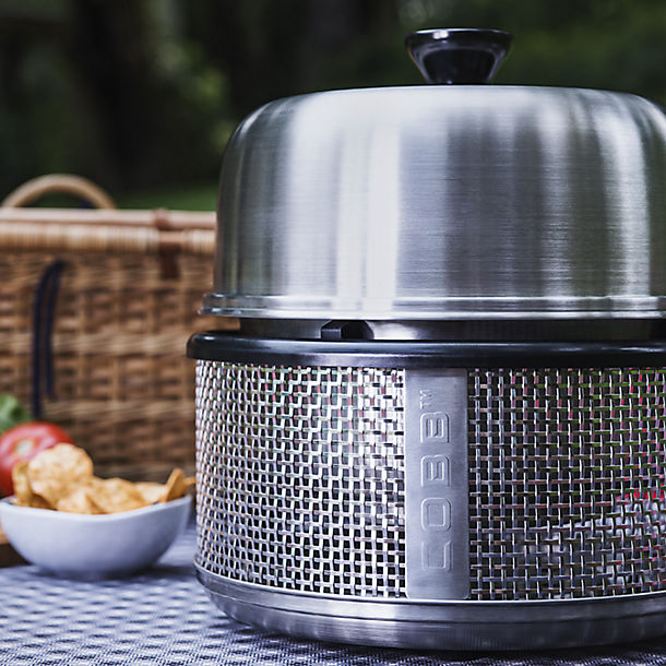 Cobb Premier Air Charcoal Barbecue Grill and Carry Bag