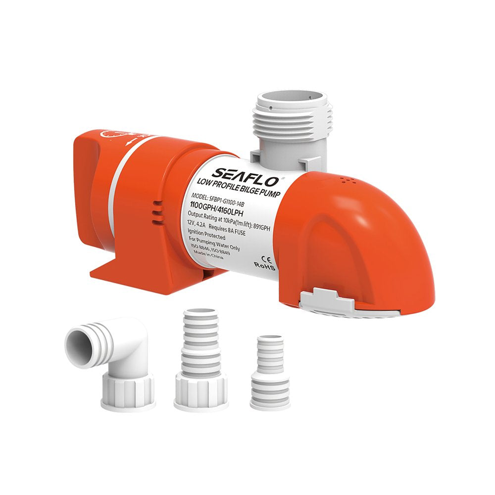 Seaflo Low Profile Automatic Bilge Pumps 12V 1100 GPH / 4164 LPH