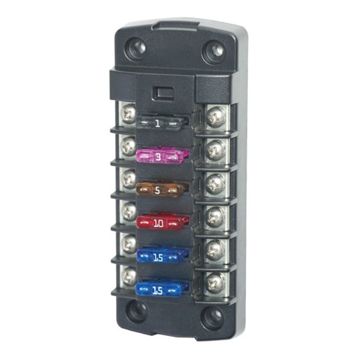 Blue Sea Systems ST Blade 6 Independent Circuit Fuse Block