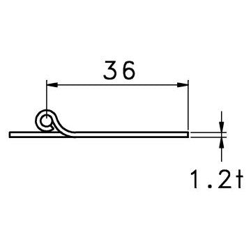 Stainless Steel Semi-Concealed Hinge