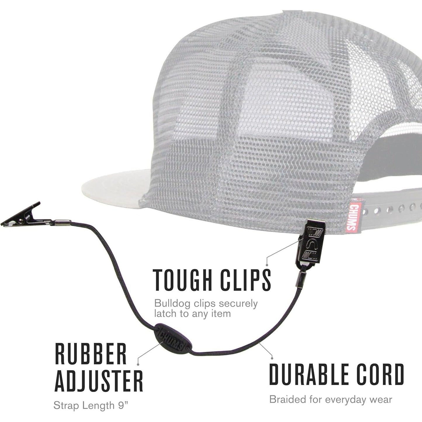 Chums Cap Retainer Hat Clip Adjustable Hat Holder