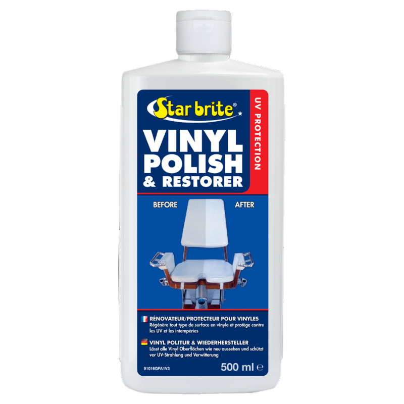 Star Brite Vinyl Polish & Restorer bottle on a white background