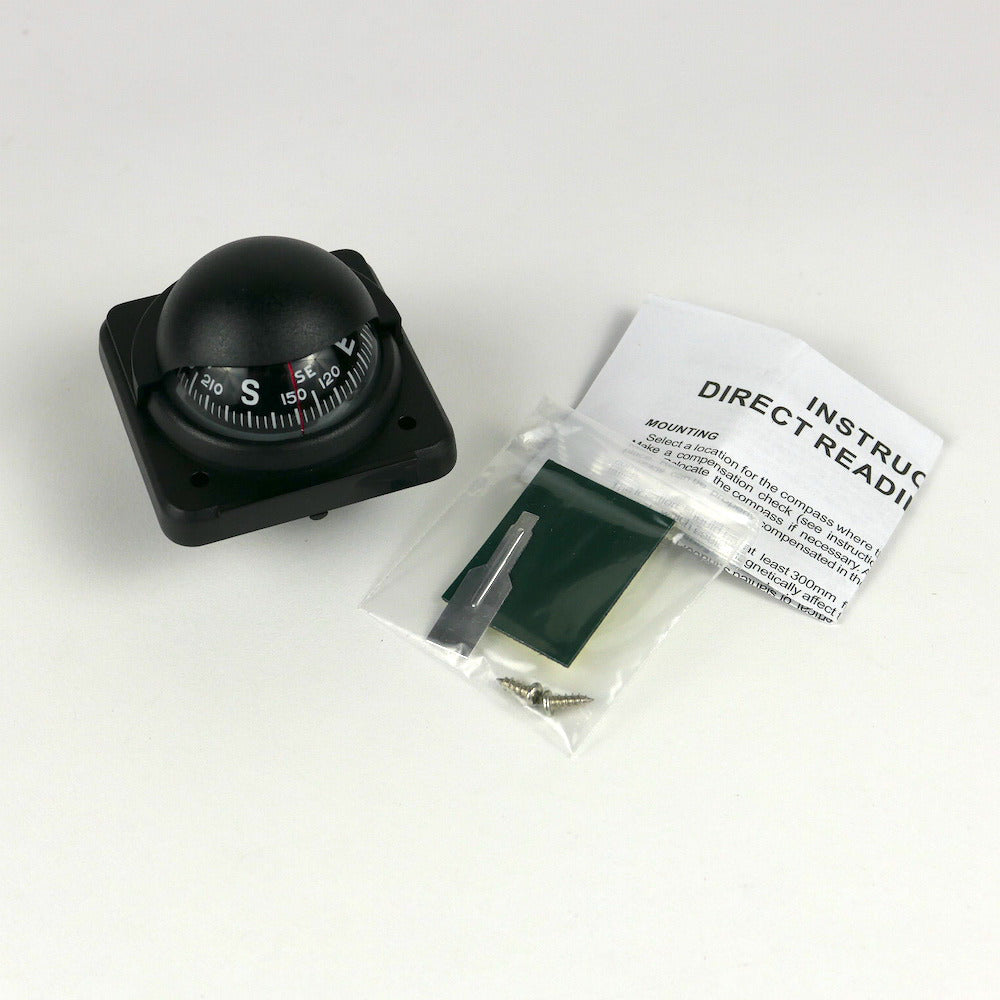 Small Multi Use Magnetic Navigation Compass With Suction Pad Mount