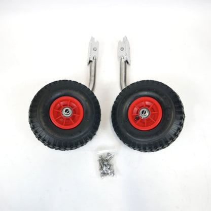 EasyFold Stainless Steel Boat Launching Wheels - Red