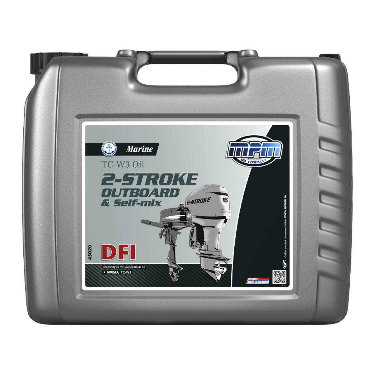 MPM Marine TC-W3 2-Stroke Outboard & Self-Mix Oil DFI - 20 Litre