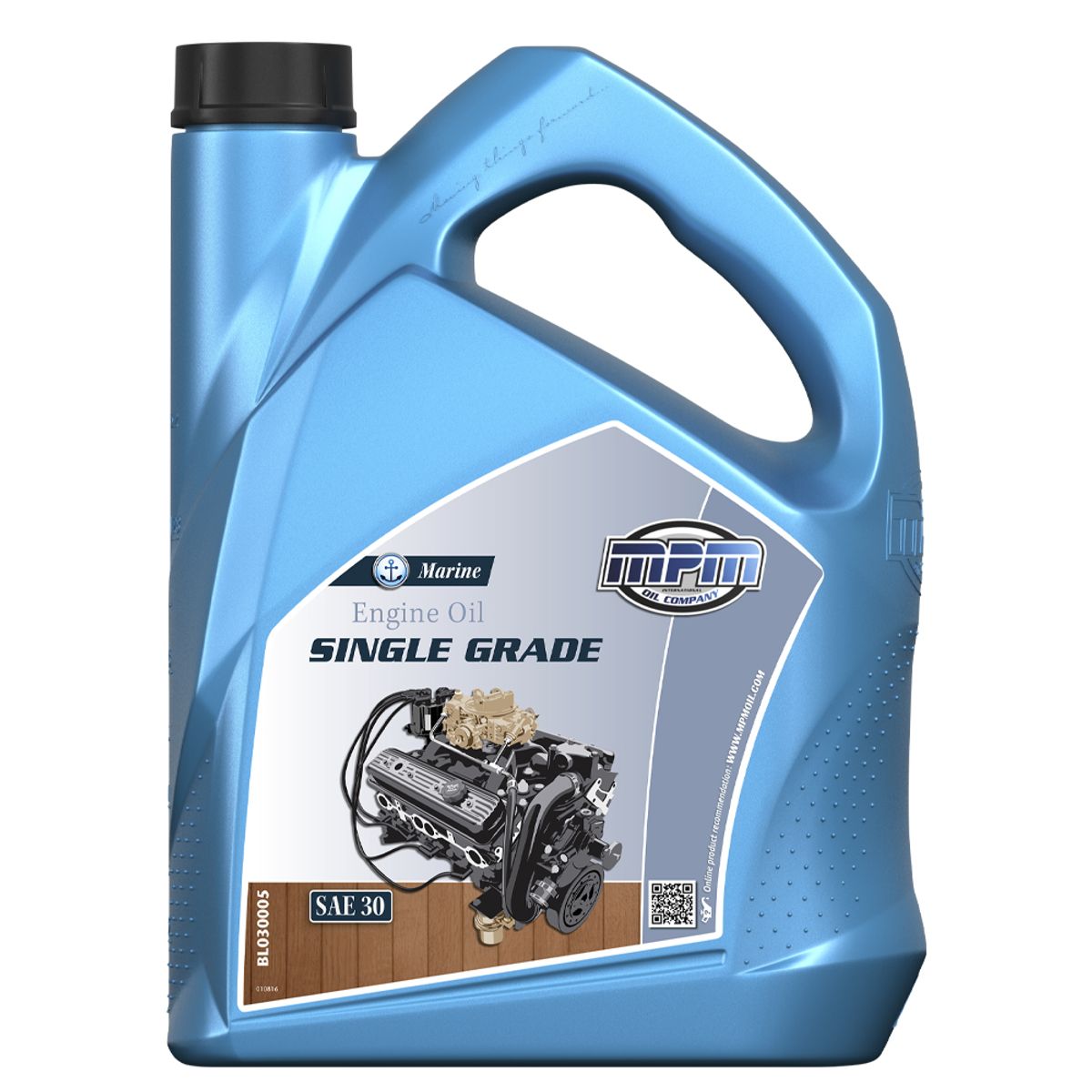 MPM Marine Single Grade Engine Oil SAE30 - 5 Litre