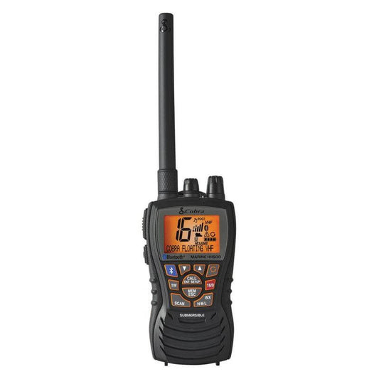 Cobra HH500 Floating Handheld VHF Marine Radio With Bluetooth