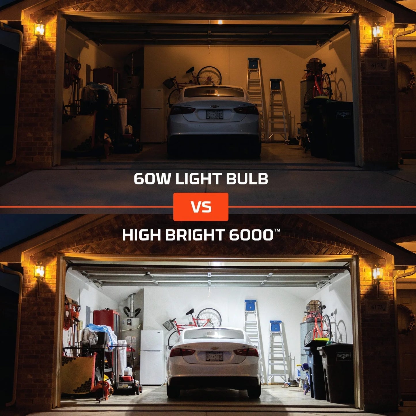 Nebo High Bright Rechargeable E27 Garage Work Light - 6000 Lumens