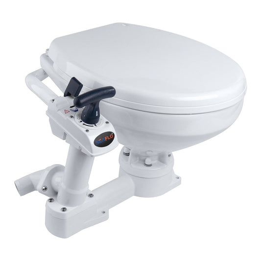 SEAFLO Manual Marine Toilet - Regular Size Bowl
