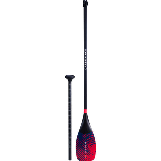 Aqua Marina Carbon Ace Youth Adjustable 3 Section Carbon Kids SUP Paddle - 130 To 165cm