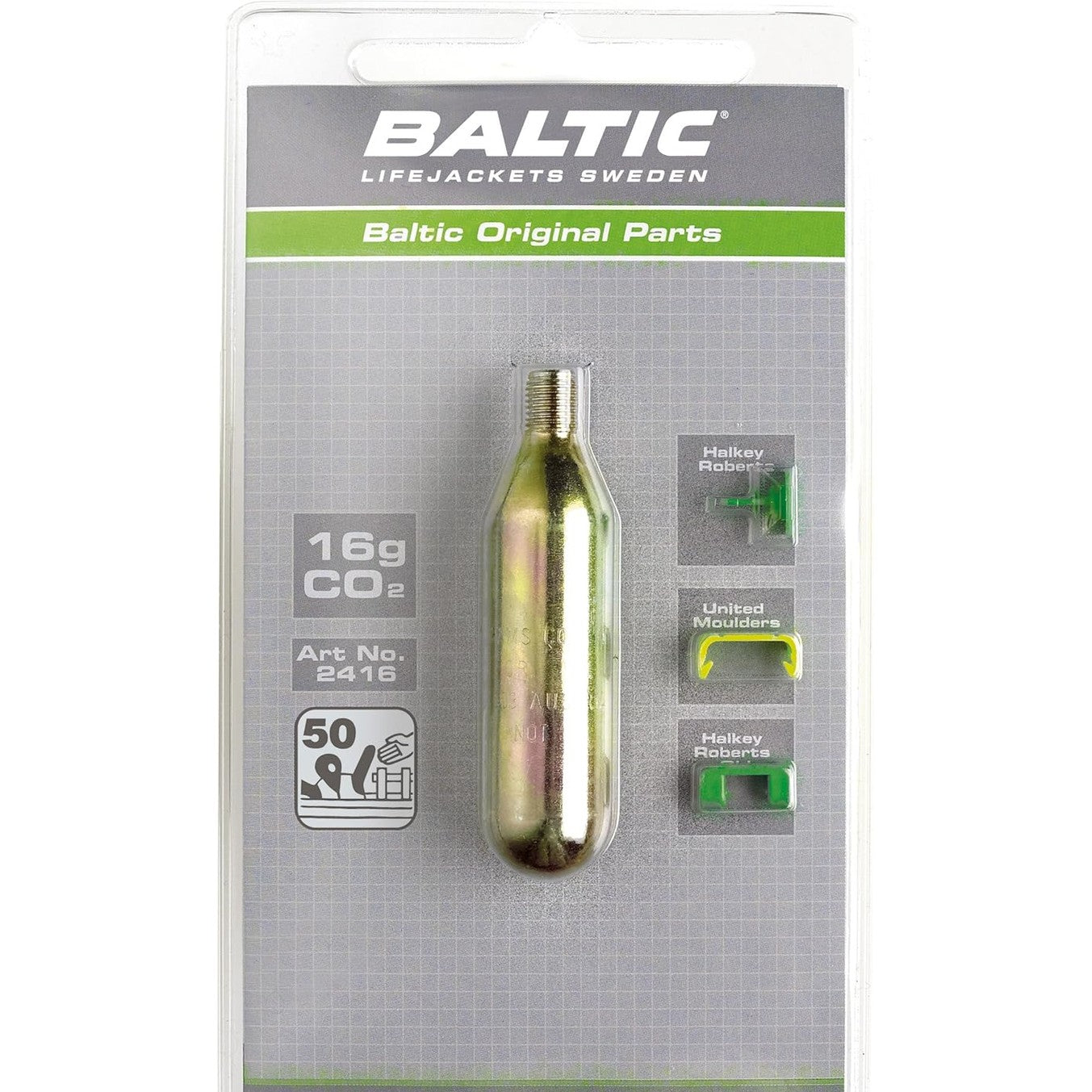 Baltic Spare CO2 Life Jacket Gas Cylinder Cartridge