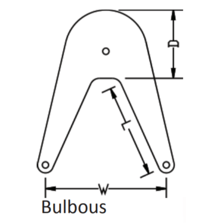 Anchor Marine Bulbous Small Bow Fender 15 x 13 x 28cm