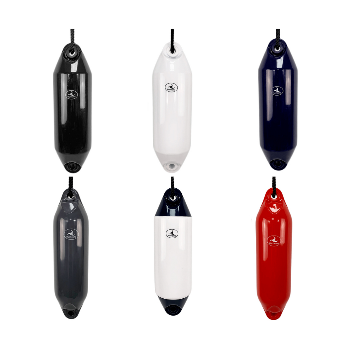 Hurricane Fenders Original Series Boat Fenders PM02 - 48cm x 14cm - Bundle Deal