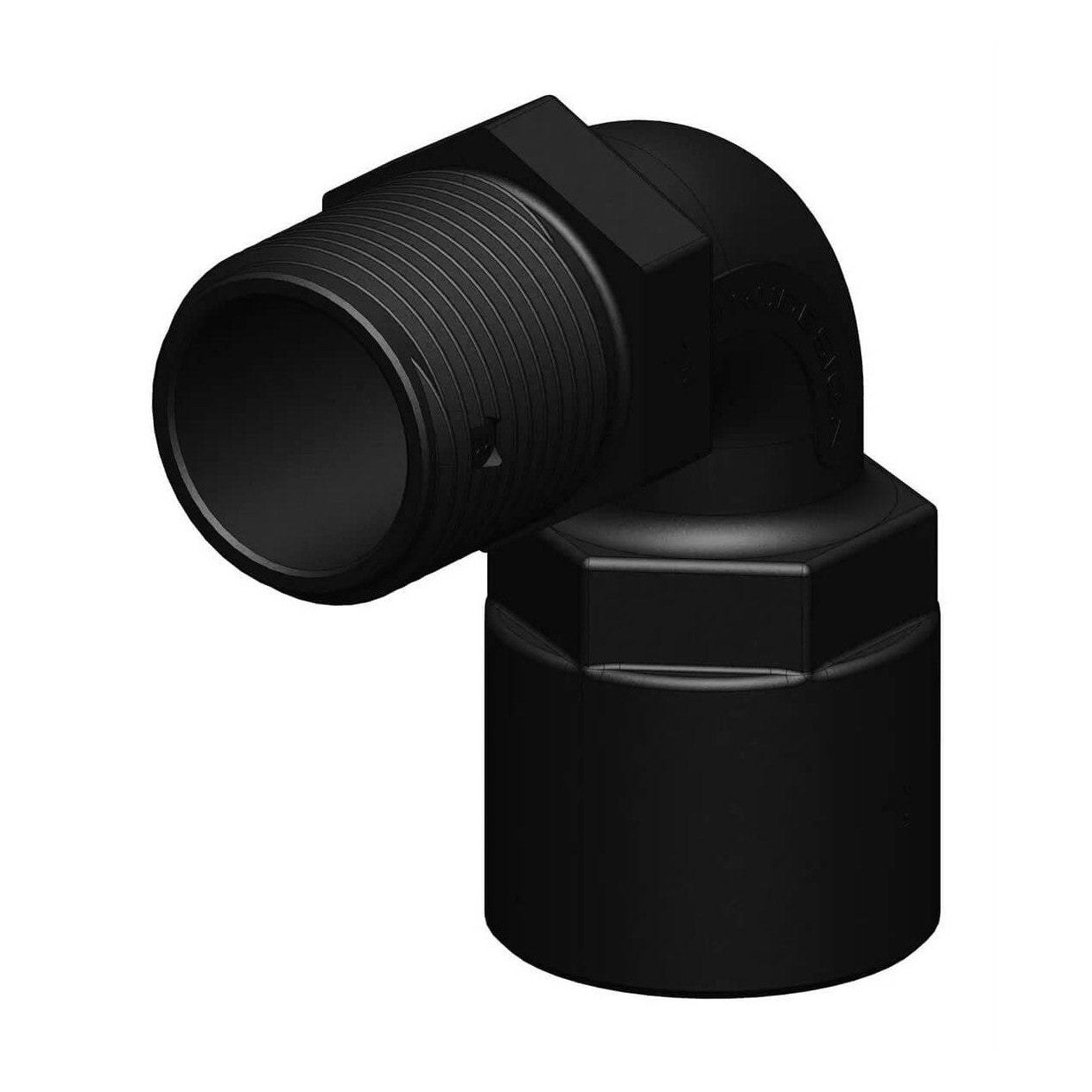 TruDesign Composite Hose Tail 90 Degree Bend Female To Male 3/4" 3/4 BSP F to 3/4 BSP M Connector