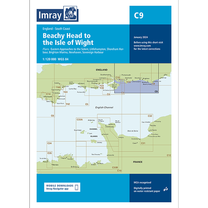 Imray C Series Nautical Navigation Charts - British Isle/EU