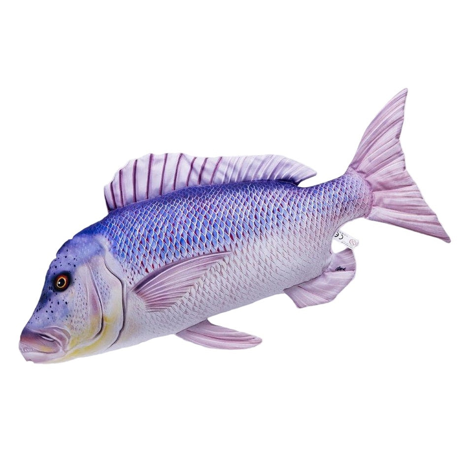 Gaby Fish Pillows Small Dentex Freshwater Fish Pillow Cushion - 43cm