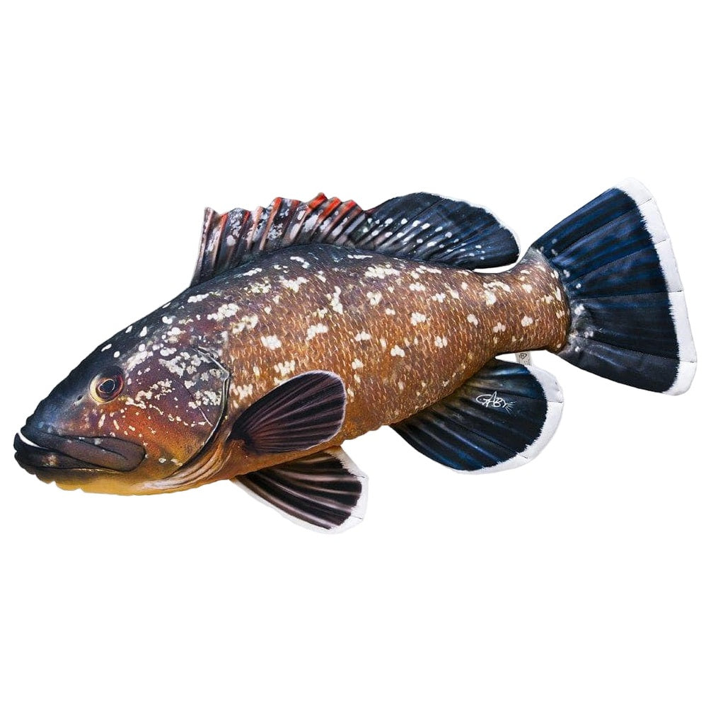 Gaby Fish Pillows Giant Dusky Grouper Saltwater Fish Pillow Cushion - 100cm