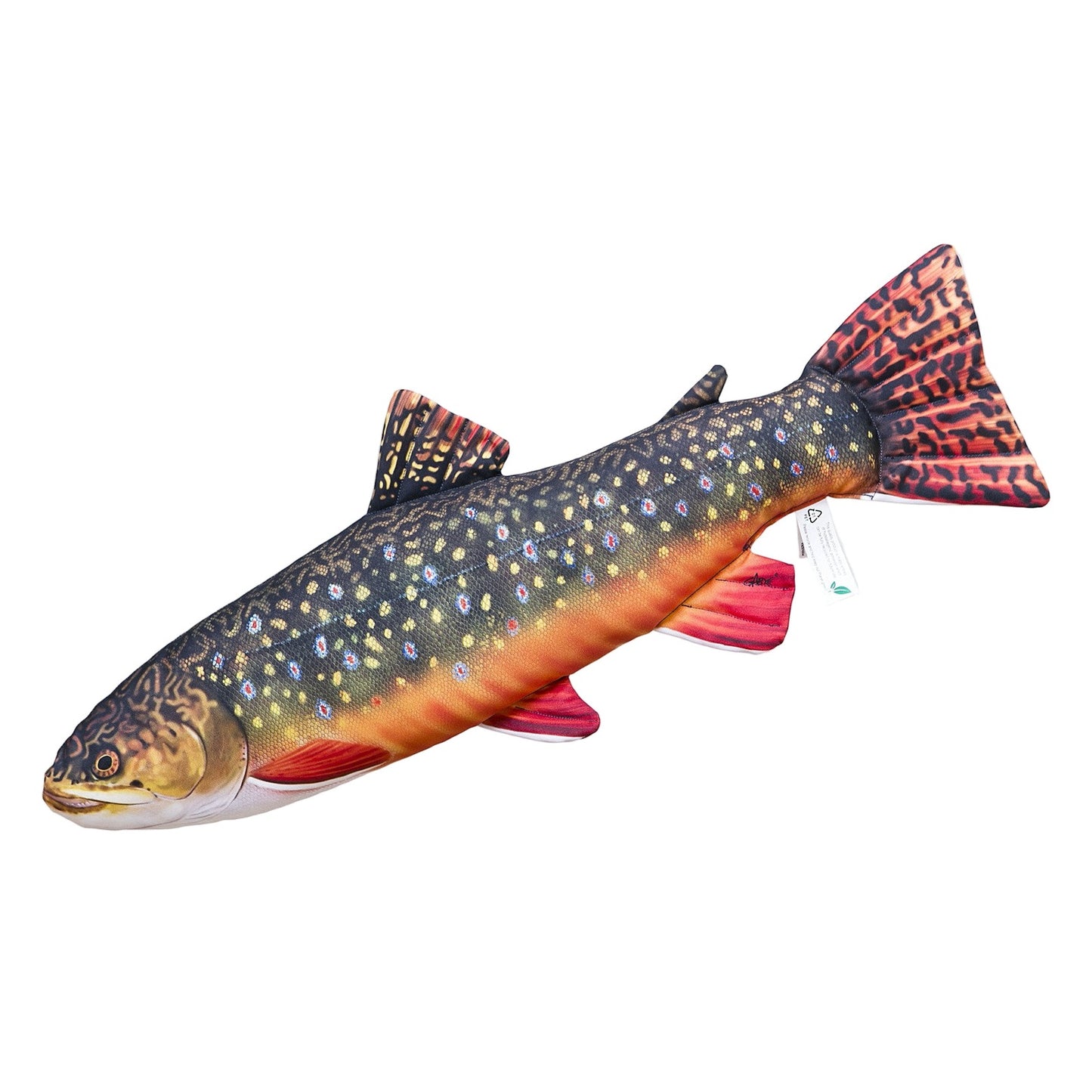 Gaby Fish Pillows Mini Brook Trout Seawater Fish Pillow Cushion - 35cm