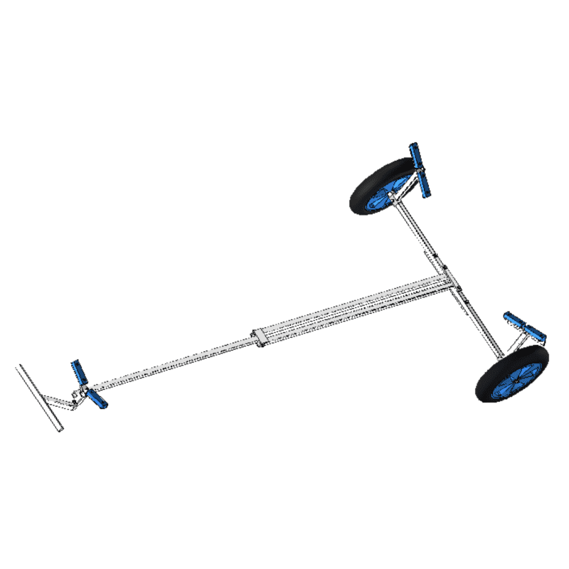 Folding Dinghy Launching Trolley - Max Weight 130kg