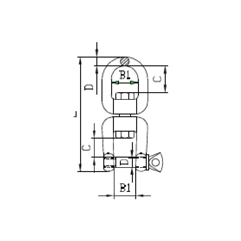 Waveline Stainless Steel Eye And Jaw Swivel
