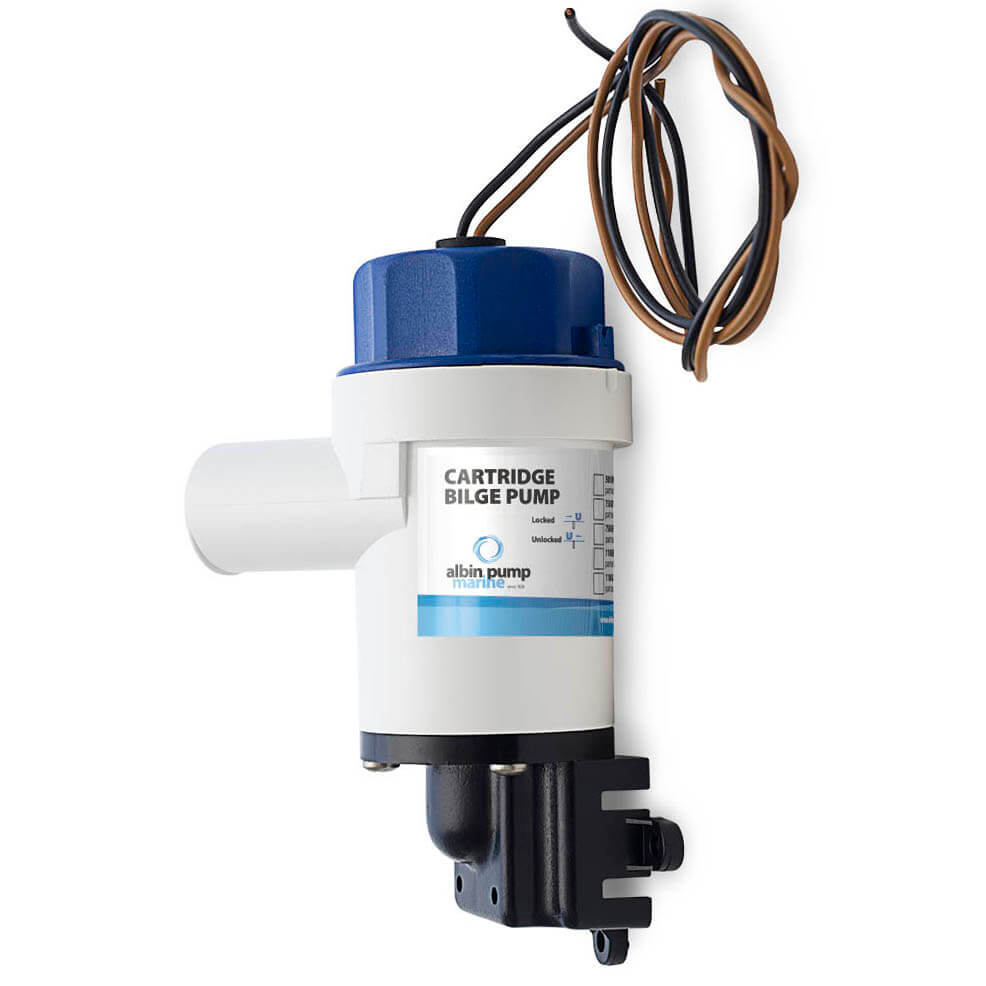 Albin Cartridge Bilge Pump Low 1100 GPH - 12v