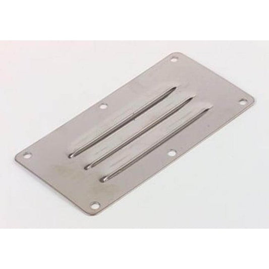 Stainless Steel Louvered Vent - 66 x 128mm Cover