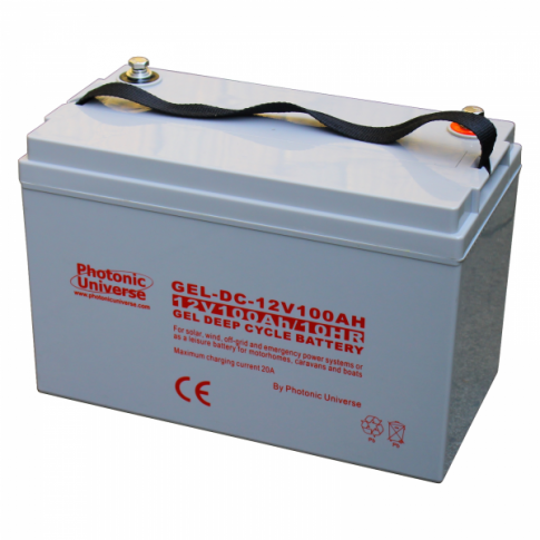 Gel Deep Cycle Battery For Motorhomes, Caravans, Boats And Off-Grid Power Systems - 100ah - 12v