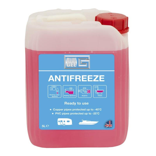 Blue Gee Antifreeze Up To -45 Degrees Non Toxic - 5 Litres