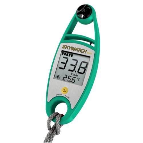 Skywatch Wind Speed & Temperature Meter - Anemometer - Green