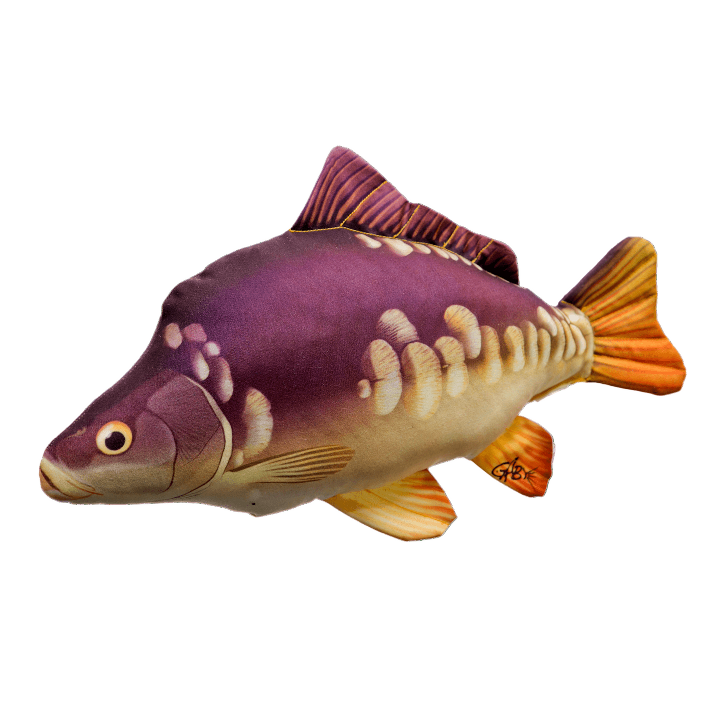 Gaby Fish Pillows Mini Mirror Carp Freshwater Fish Pillow Cushion - 35cm