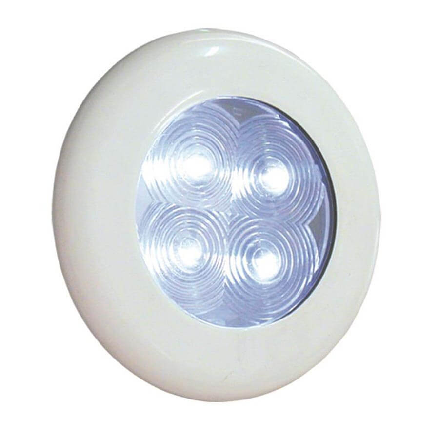 LED Interior / Exterior Lights - White Light, White Housing