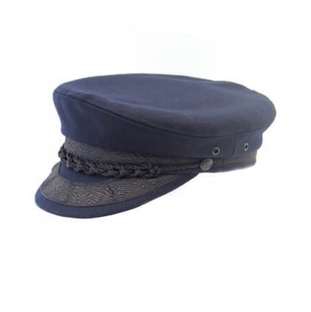 Quality Hand Made Navy Greek Style Fishermans Cap