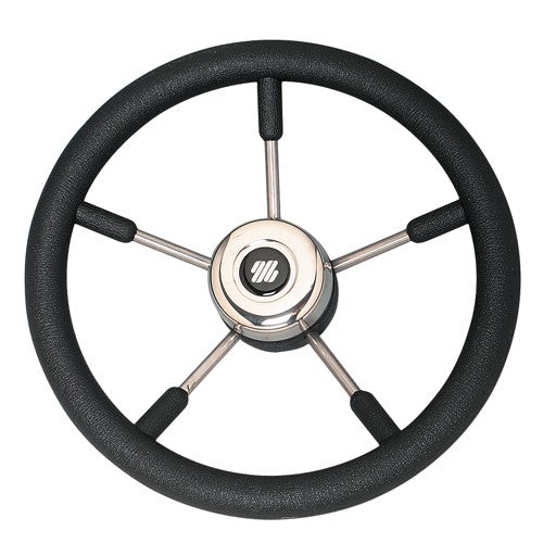 Ultraflex Marine Stainless Steel Soft Grip Steering Wheel - 350mm