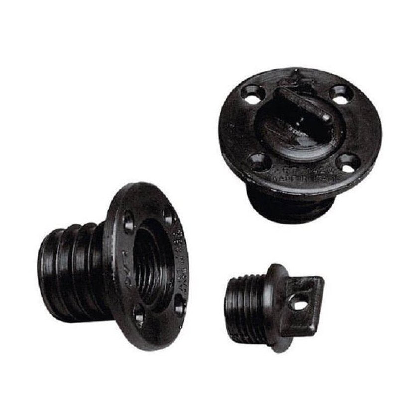 Round Black Drain Plug / Bung