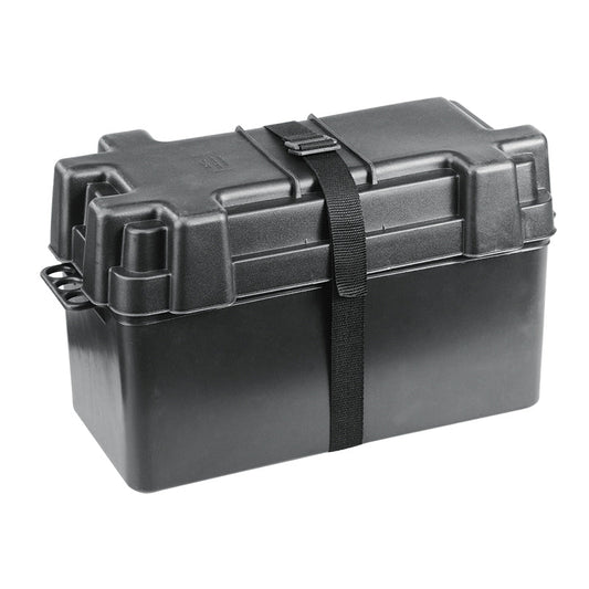 Large Battery Box Up To 120Ah & Strap - 470L x 225W x 255H