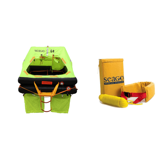 Seago Sea Cruiser Plus ISO 9650-2 Liferaft With Rescue Sling - 4 Person - Container