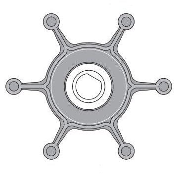 Johnson Pump Impeller - MC97 F4B-11 With Glycerine