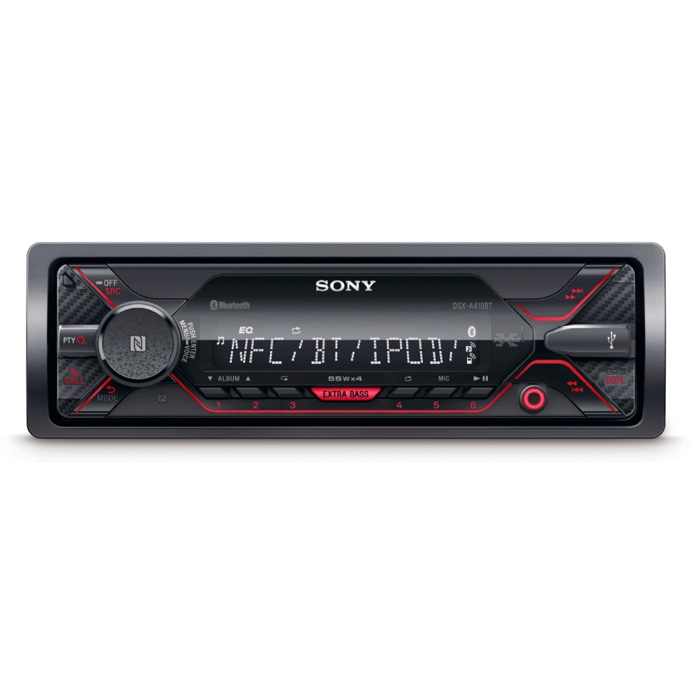 Sony DSX-A410BT Voice Operated Digital Media Stereo Receiver With Bluetooth, NFC And USB