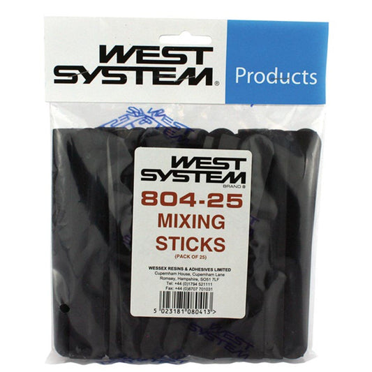 West System Reusable Plastic Mixing Sticks - 25 Pack