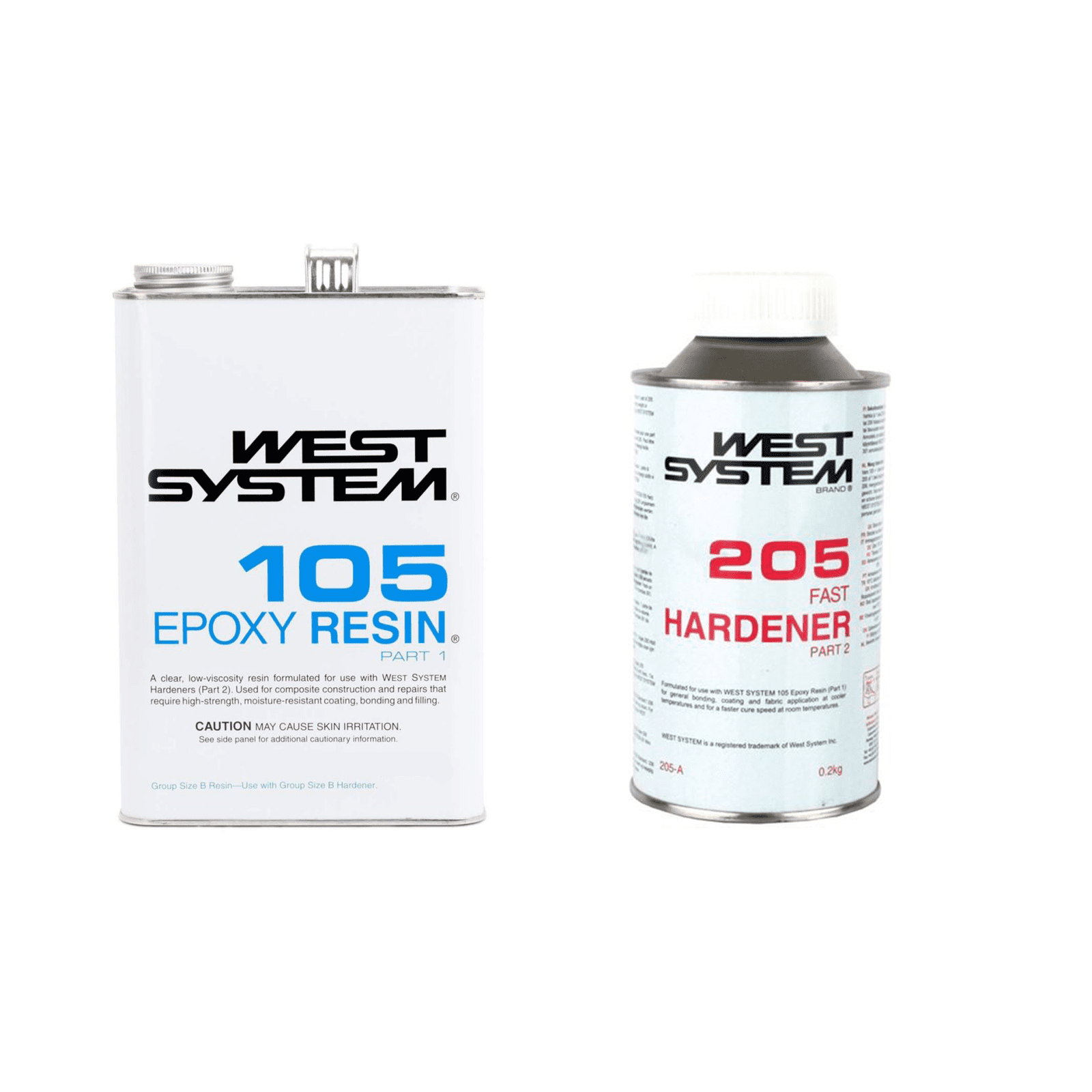 West System C Pack 105 Resin 25kg + 205 Fast Hardener 5kg