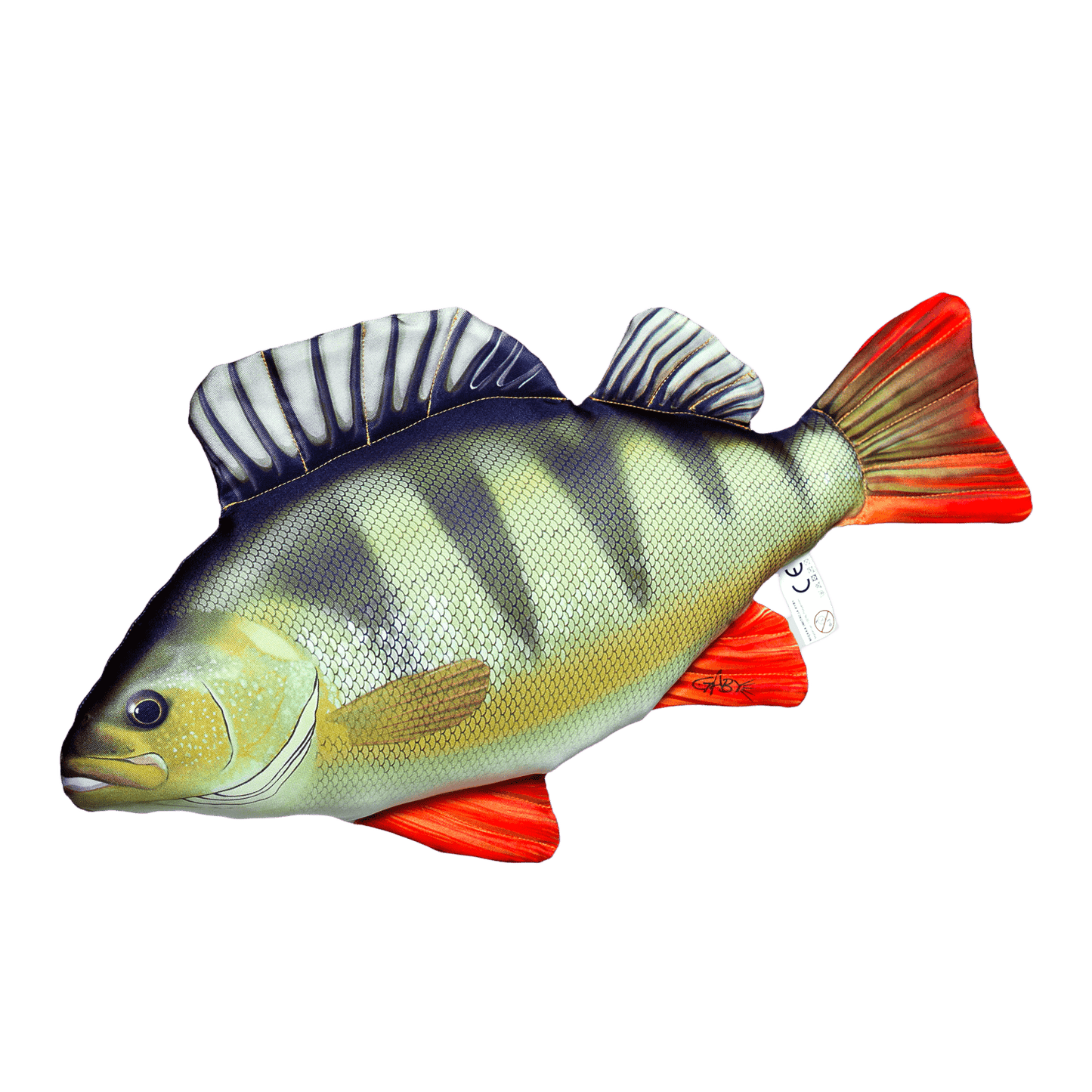 Gaby Fish Pillows Mini Perch Freshwater Fish Pillow Cushion - 32cm