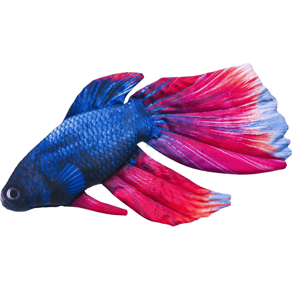 Gaby Fish Pillows Medium Siamese Fighting Fish Aquarium Fish Pillow Cushion - 53cm