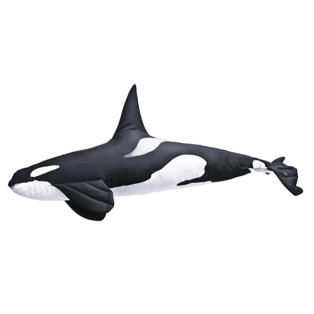 Gaby Fish Pillows Giant Orca Killer Whale Saltwater Fish Pillow Cushion - 118cm